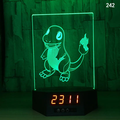 Glowing 3D dolphin LED night light on a table with remote control