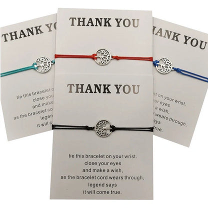 Handcrafted Tree of Life bracelet with adjustable woven design in various vibrant colors