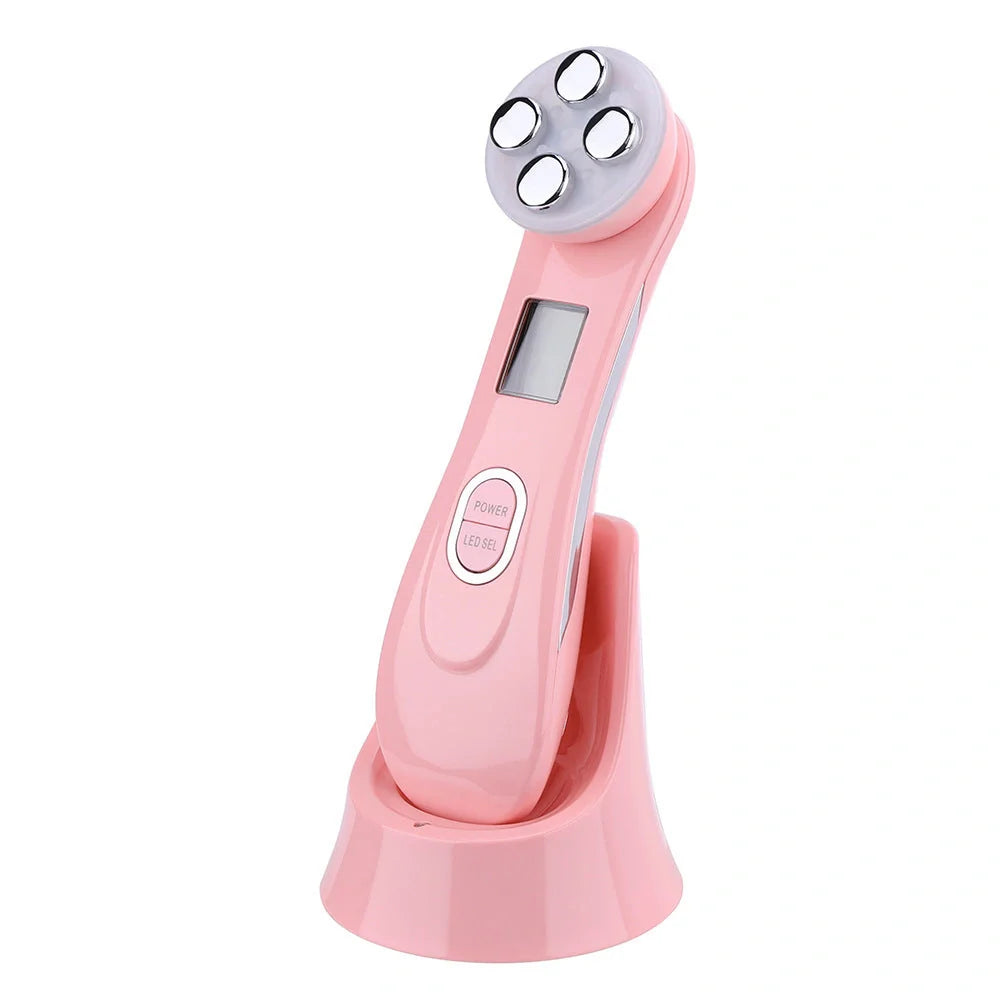 EMS radio frequency beauty instrument for skin rejuvenation, compact design with 10W power