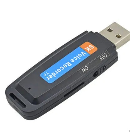 Black and white SK-001 fashion USB flash drive with creative design showing dimensions of 70mm length.