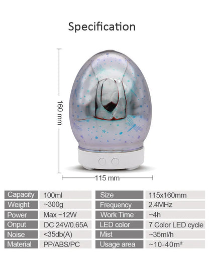 White ultrasonic tabletop humidifier with touch control panel and single mist outlet.