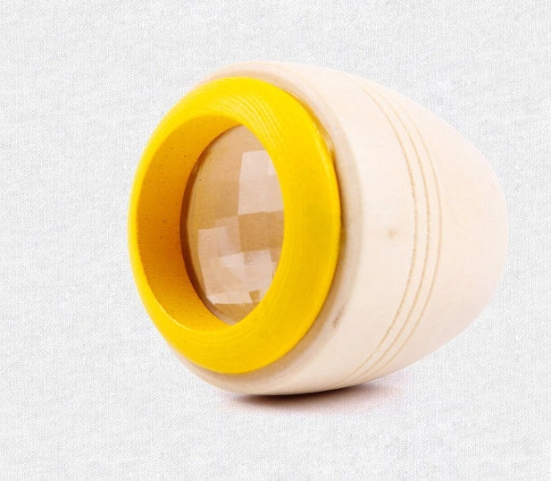 Wooden Magic Kaleidoscope toy for children with colorful patterns