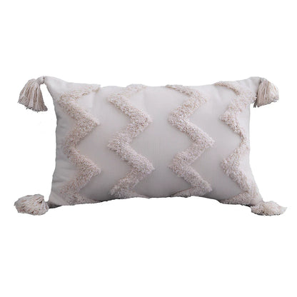 Moroccan geometric pattern cotton cushion cover showing envelope closure and 45x45cm dimensions