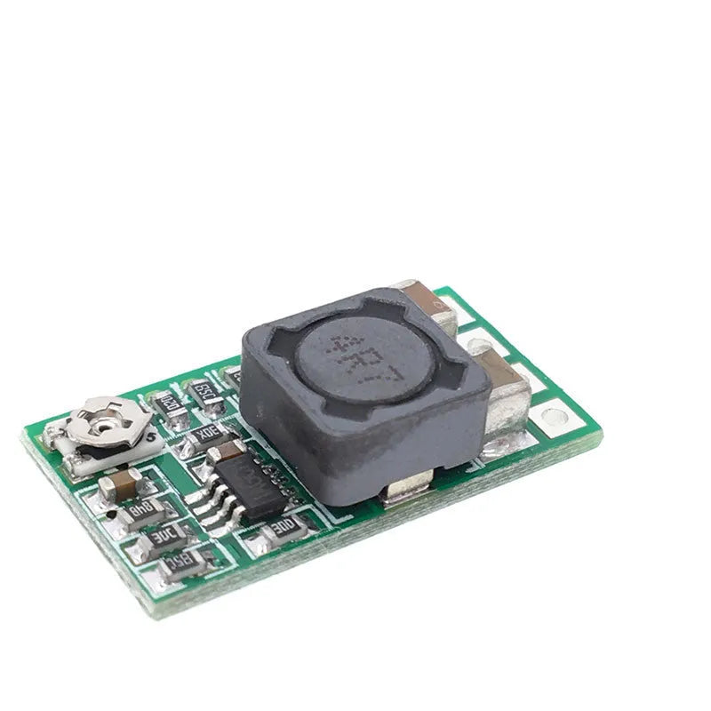 Green PCB DC-DC step down power supply module converting 12-24V to 5V 3A output