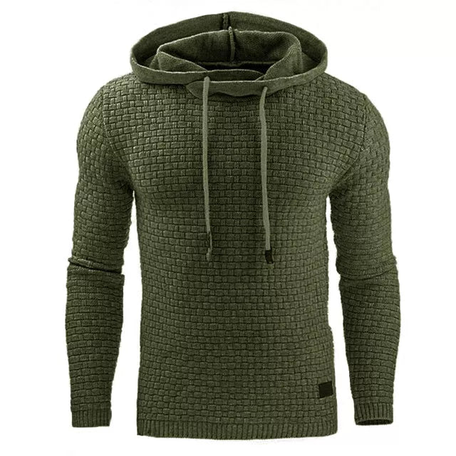 Men's hoodie sweater in various colors and sizes, made from 65% cotton and 35% polyester blend
