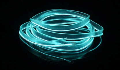 Flexible LED strip lights in various colors for neon party decor, bicycle, and dance lighting
