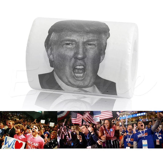 Hillary Donald Trump Roll It 2-ply toilet paper with 240 knots per roll