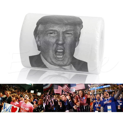 Hillary Donald Trump Roll It 2-ply toilet paper with 240 knots per roll