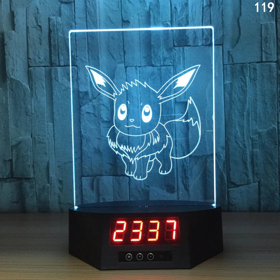 Blue dolphin-shaped table lamp with glowing 3D design and remote control on wooden surface