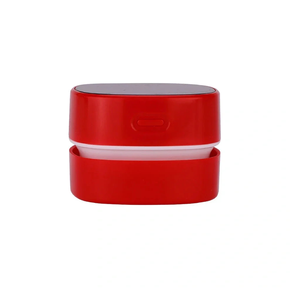 Desktop vacuum cleaner with two-in-one brush nozzle for keyboard and surface cleaning