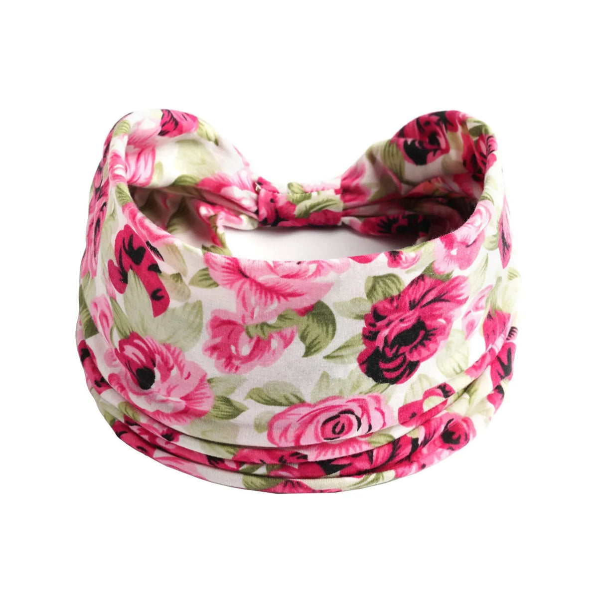 Bohemian cloth yoga sports headband with floral and polka dot patterns, available in multiple colours.