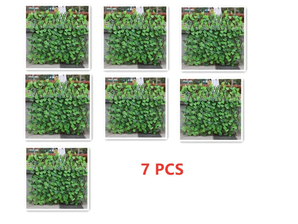 Plastic simulation wooden fence panel showing realistic wood grain texture in outdoor setting