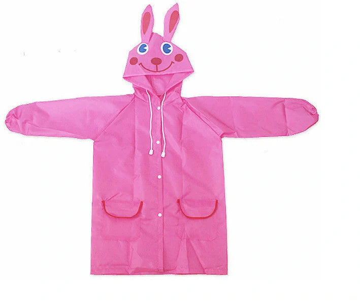 Funny Kids Raincoat in vibrant colors for school and play