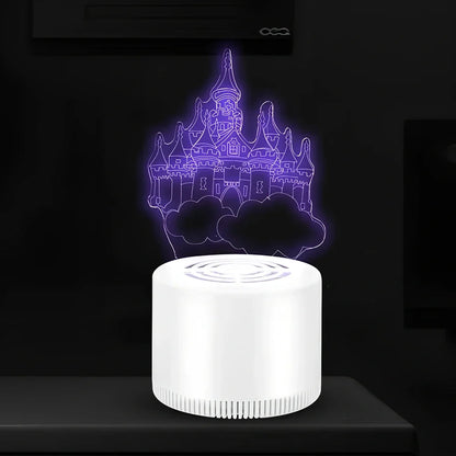 3D decorative mosquito killer with USB power and 1.2m cord in 25cm×12cm×14cm size