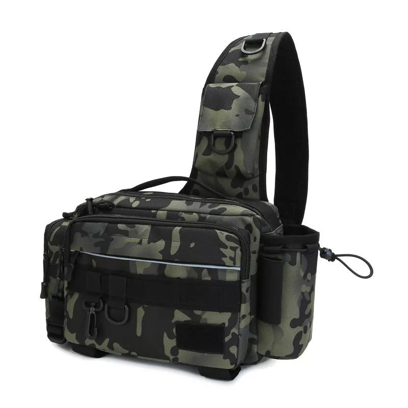 Large-capacity lure multifunctional fishing bag in various colors for outdoor enthusiasts