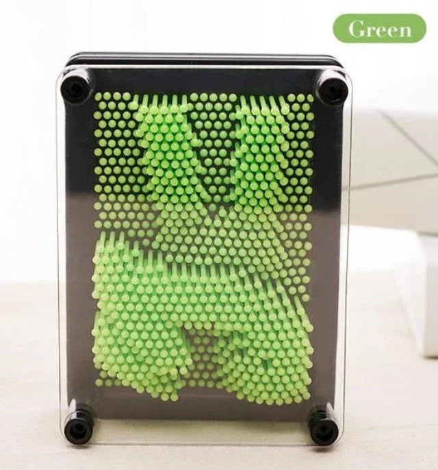 Customizable 3D Sculpture Frame with array of blunt pins for capturing intricate 3D details of any object or body part