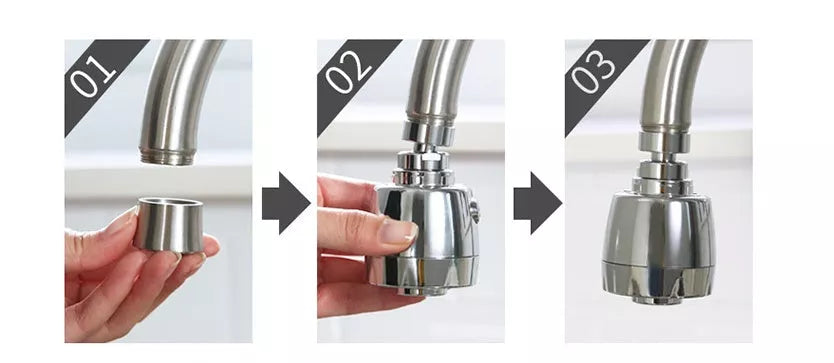 Faucet splash head filter with brass interface and ABS body for durable use