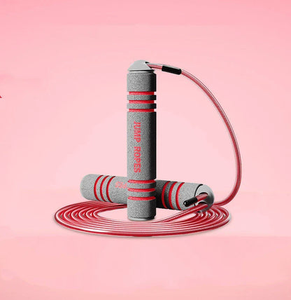 Adjustable jump rope with various color and style options, made with durable materials for an effective workout and weight loss.