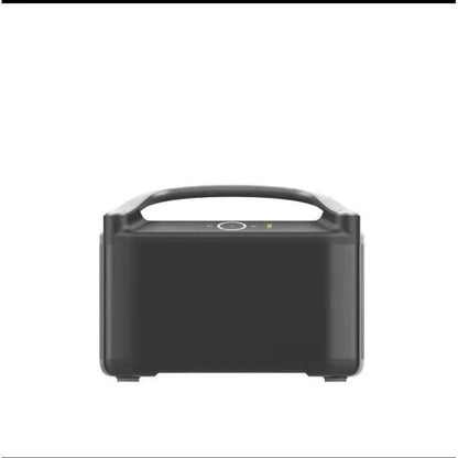 RIVER Pro outdoor power supply unit with display screen and multiple ports for charging devices