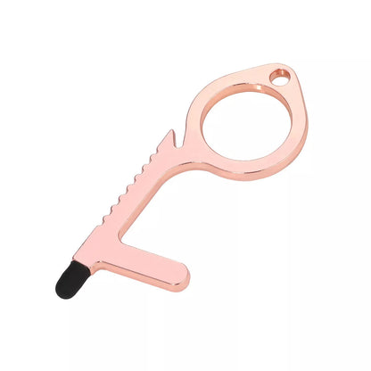 Alloy protective door opener keychain in various colors