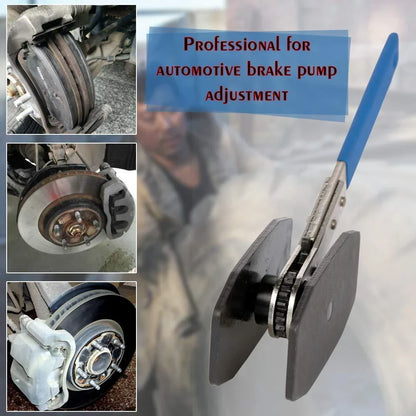 Professional Brake Piston Caliper Press with Adjustable Ratchet Spreader for Single, Twin, and Quad Piston Setups