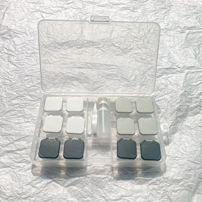 Portable contact lens case rectangle design multiple colour options compact storage