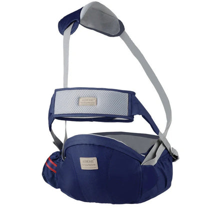 Multifunctional children's waist stool baby carrier with adjustable 130cm belt and 20kg load capacity