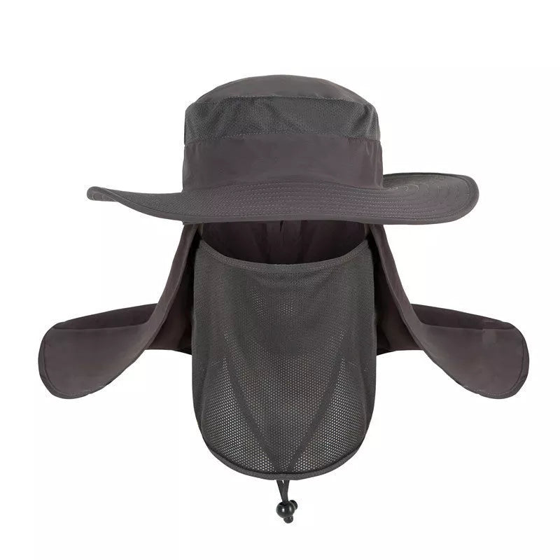 Fisherman's hat with full sun, water, and UV protection in various colors
