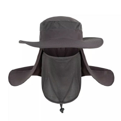 Fisherman's hat with full sun, water, and UV protection in various colors