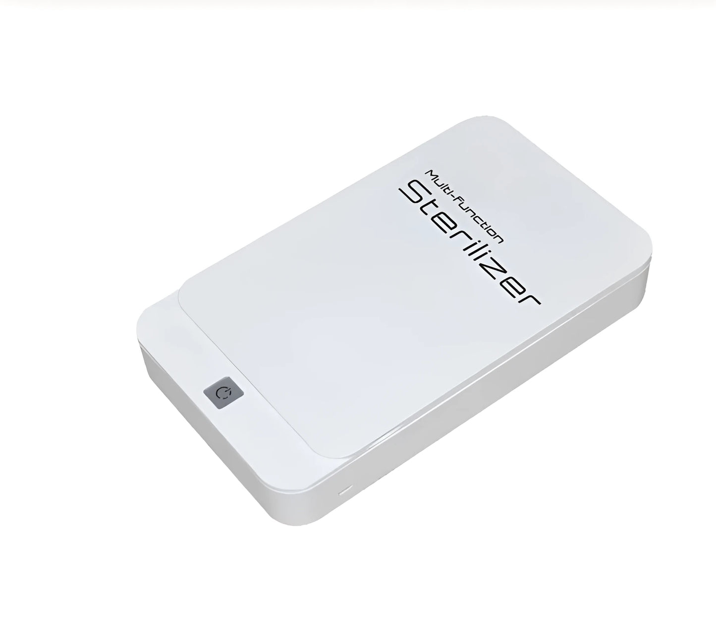 Blue UV phone steriliser box with touch switch and magnetic lid for devices up to 6.5 inches