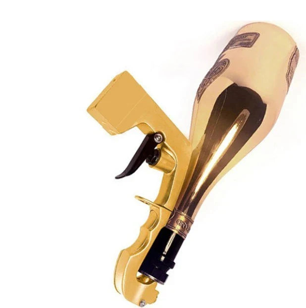 Champagne Bottle Sprayer - A versatile tool that transforms any champagne bottle into a sparkling party trick with its precise spray control and ergonomic design.