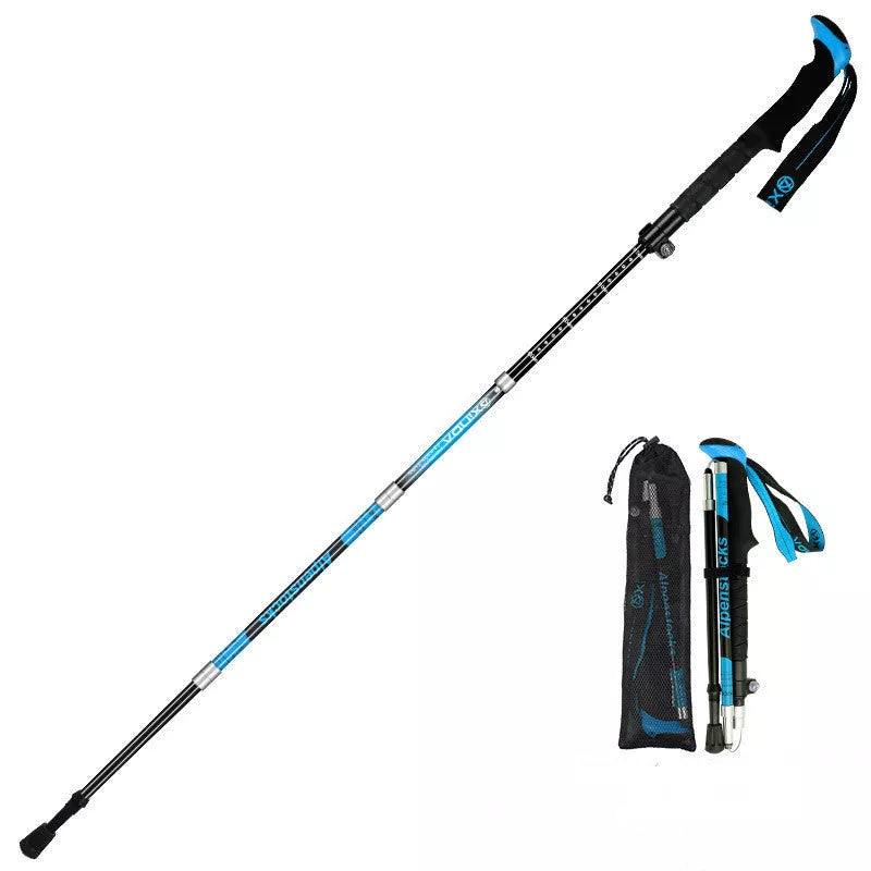 XINDA ultralight carbon trekking poles with EVA handle and tungsten steel tips