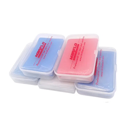 Marflo Magic Clay Bar for car detailing, available in Heavy and King2 models, 100g, 150g, 80g weights
