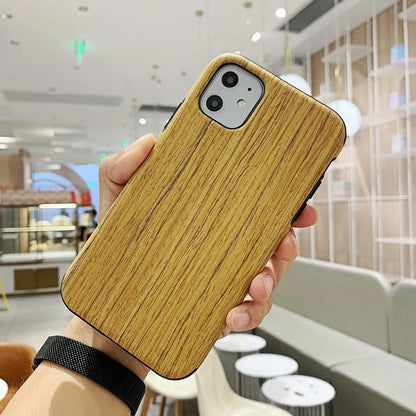 Wooden iPhone back cover case in rosewood, teak, or walnut for iPhone models