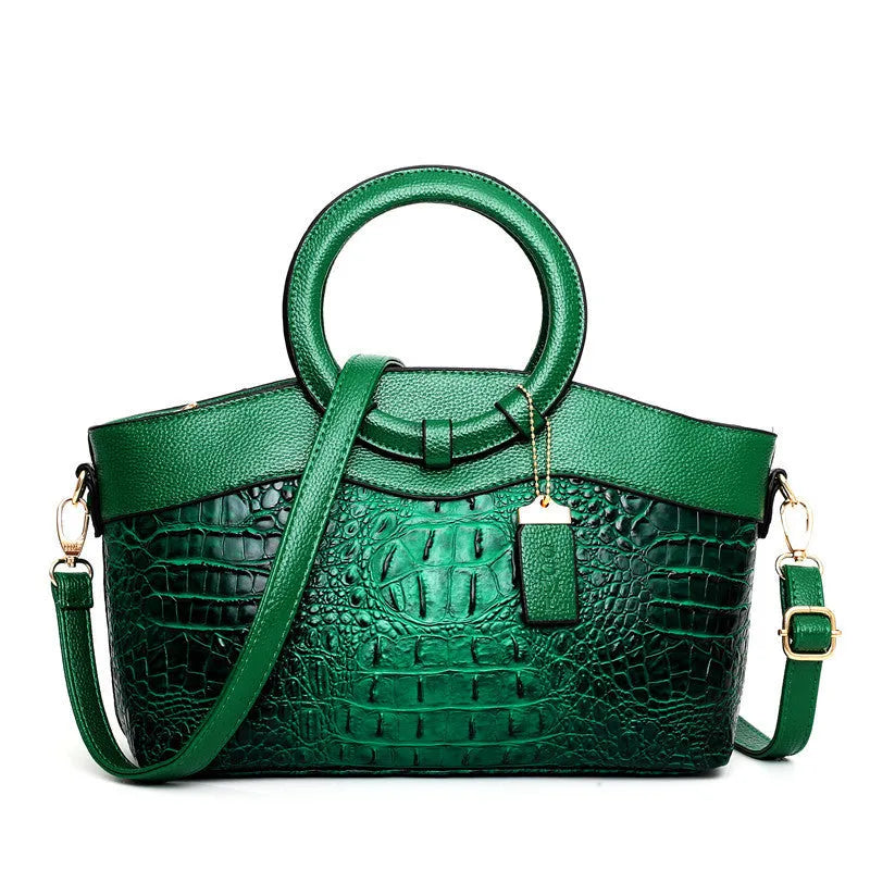 Fabric handbag with 31cm width, zipper compartments, and mobile phone bag in casual style