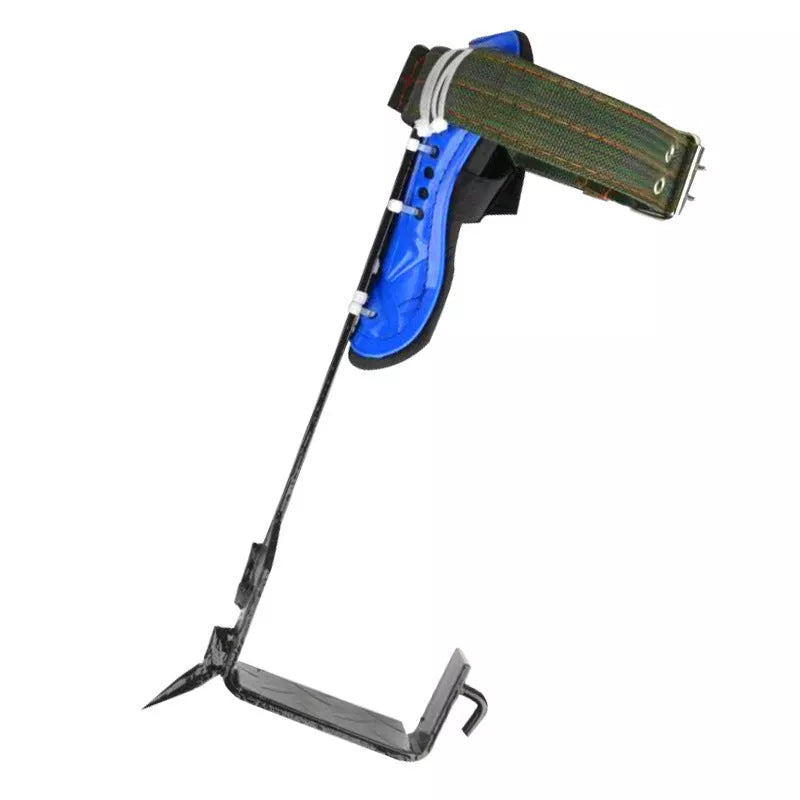 Upgraded stainless steel tree climbing belt with five claws for secure climbing