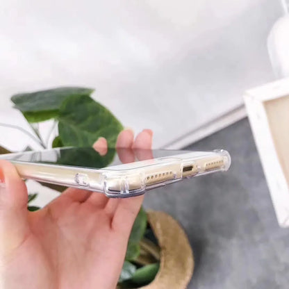 Mirror Phone Case for iPhone showing TPU material and built-in mirror surface