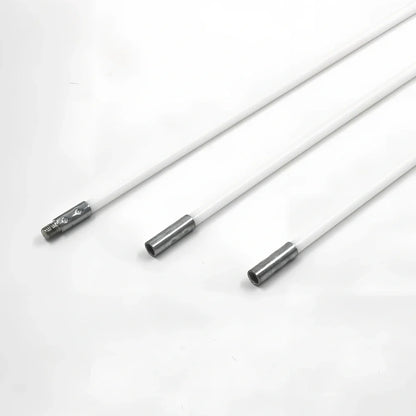 Dryer vent cleaning brush with extendable rods and 100mm synthetic brush head for lint removal