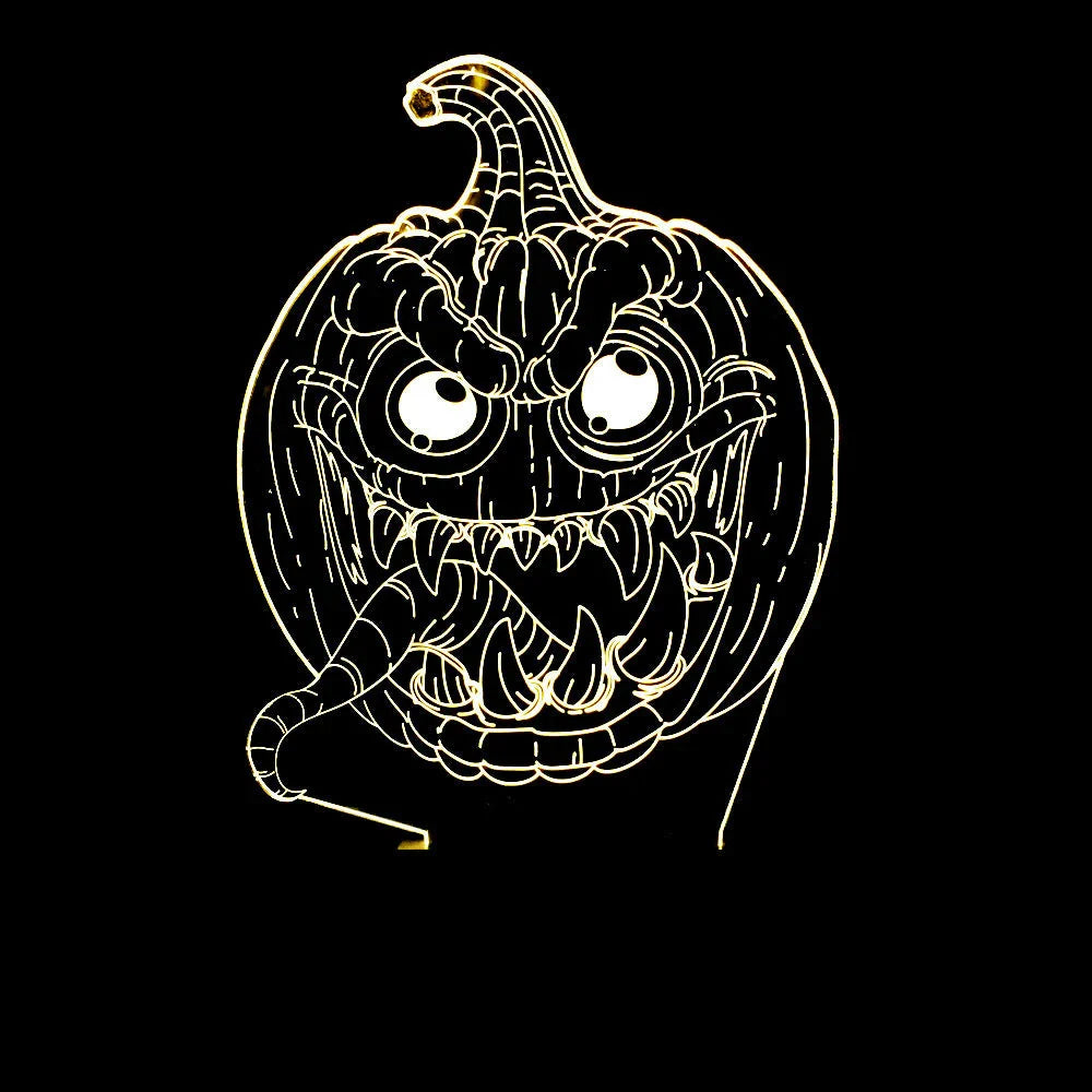 Pumpkin-shaped Halloween lantern with LED lights that can change colors and be controlled by touch or remote