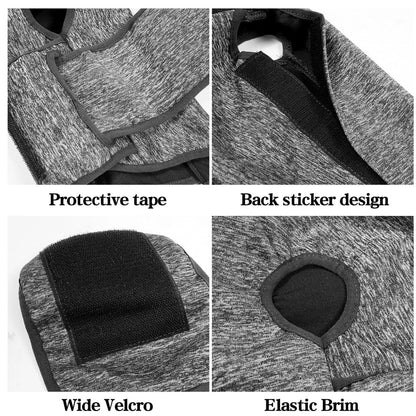 Dark grey double-layer cat clothing with European-American styling and sterilisation suit