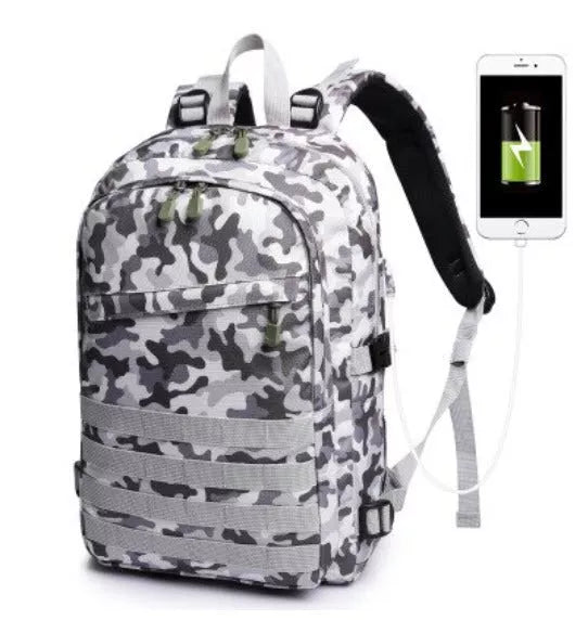 Camouflage multi-function double shoulder backpack with waterproof Oxford cloth