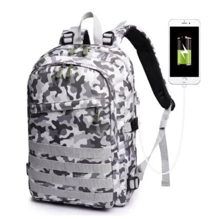 Camouflage multi-function double shoulder backpack with waterproof Oxford cloth