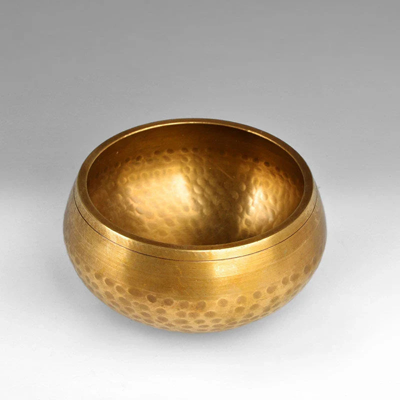 Harmonious Tibetan Singing Bowl - Copper Meditation Bowl with Vibrant, Soothing Tone