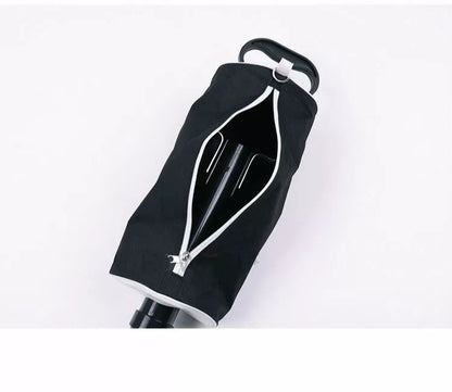 Golf ball picker with detachable plastic tube and durable nylon bag