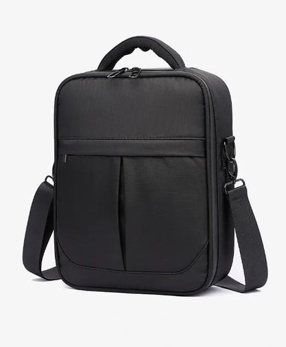 Black Oxford fabric men's shoulder messenger bag with adjustable strap