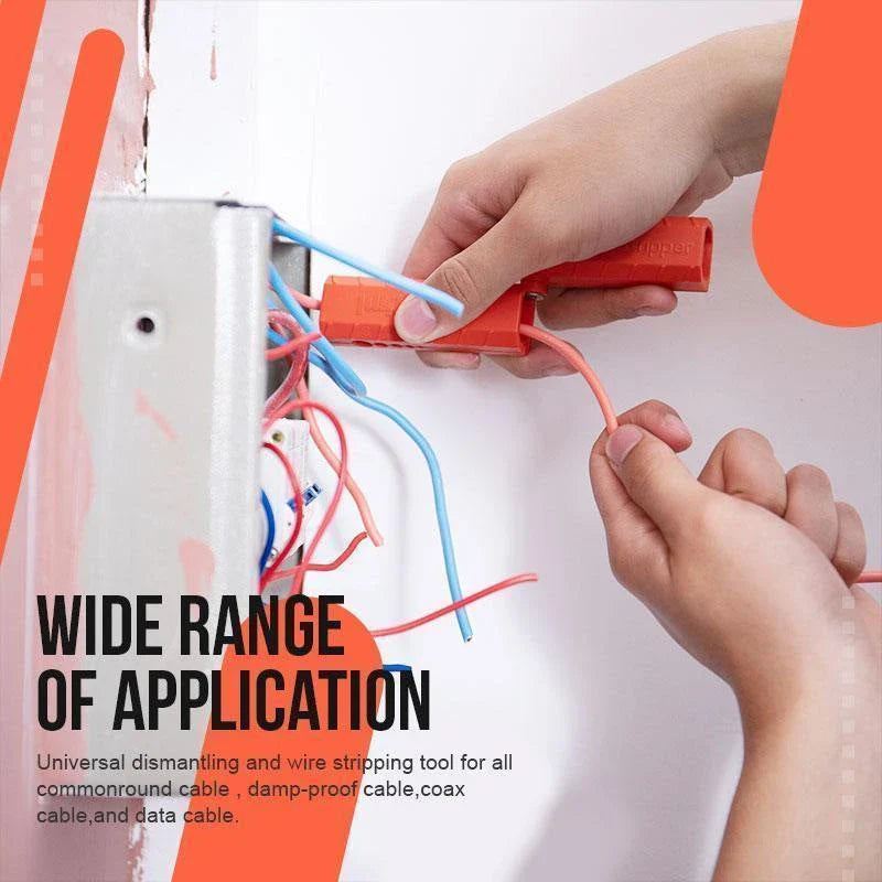 Versatile electric wire stripper pen with multiple cable cutting and stripping capabilities