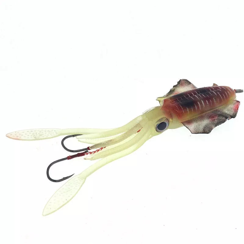 Leaded luminous imitation squid bait with realistic design for effective fishing