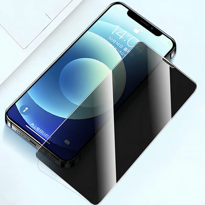 iPhone privacy screen protector with anti-peeping technology and tempered glass construction