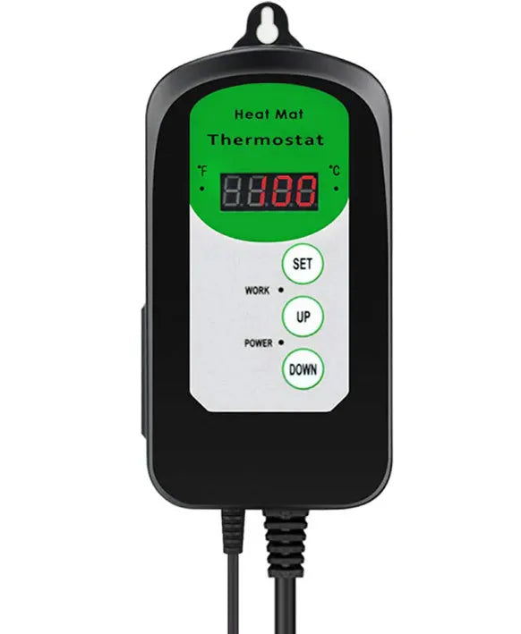 Digital display temperature and humidity controller with LCD screen, 5–42°C temperature range, ±2°C accuracy, 155×70×55mm compact household size, BH1912020 model for monitoring environmental conditions