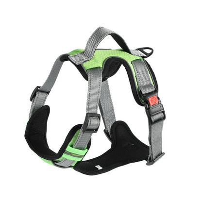 Polyester dog vest harness with hand-holding rope attachment in multiple colour options